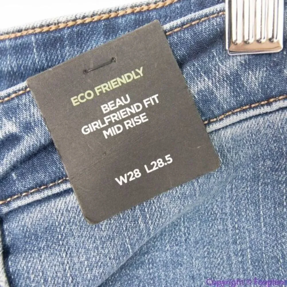 NEW Silver Jeans Co.‎ Women's Beau Mid Rise Slim Leg Jeans, 28